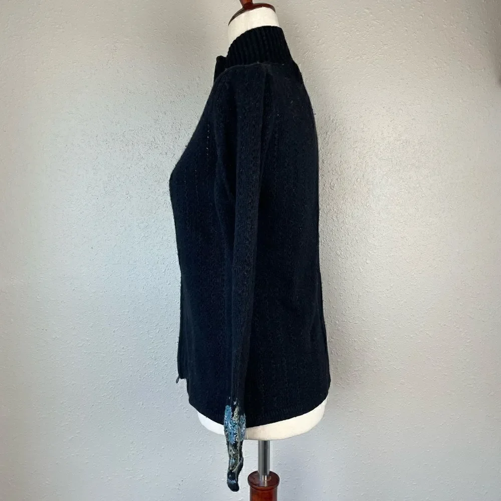 Covington Wool Blend Full Zip Sweater Jacket Size S EUC